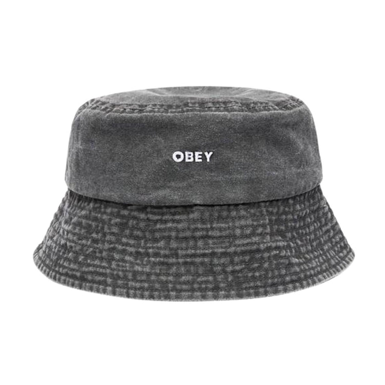 Bold Pigment Canvas Bucket Hat Pigment Black - Cappello da Pescatore Grigio 100520095-BLK  OBEY 