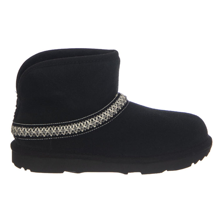 K Classic Mini Crescent Black - Stivali Bambini Neri UGKCLMCRBK1157697K  UGG 