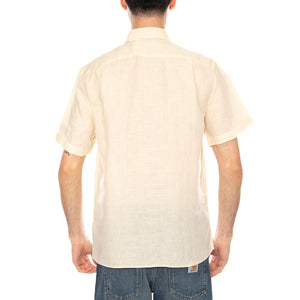 CAMICIA M/C LACOSTE - Camicia Maniche Corte Uomo Beige CH5699 056 LACOSTE 