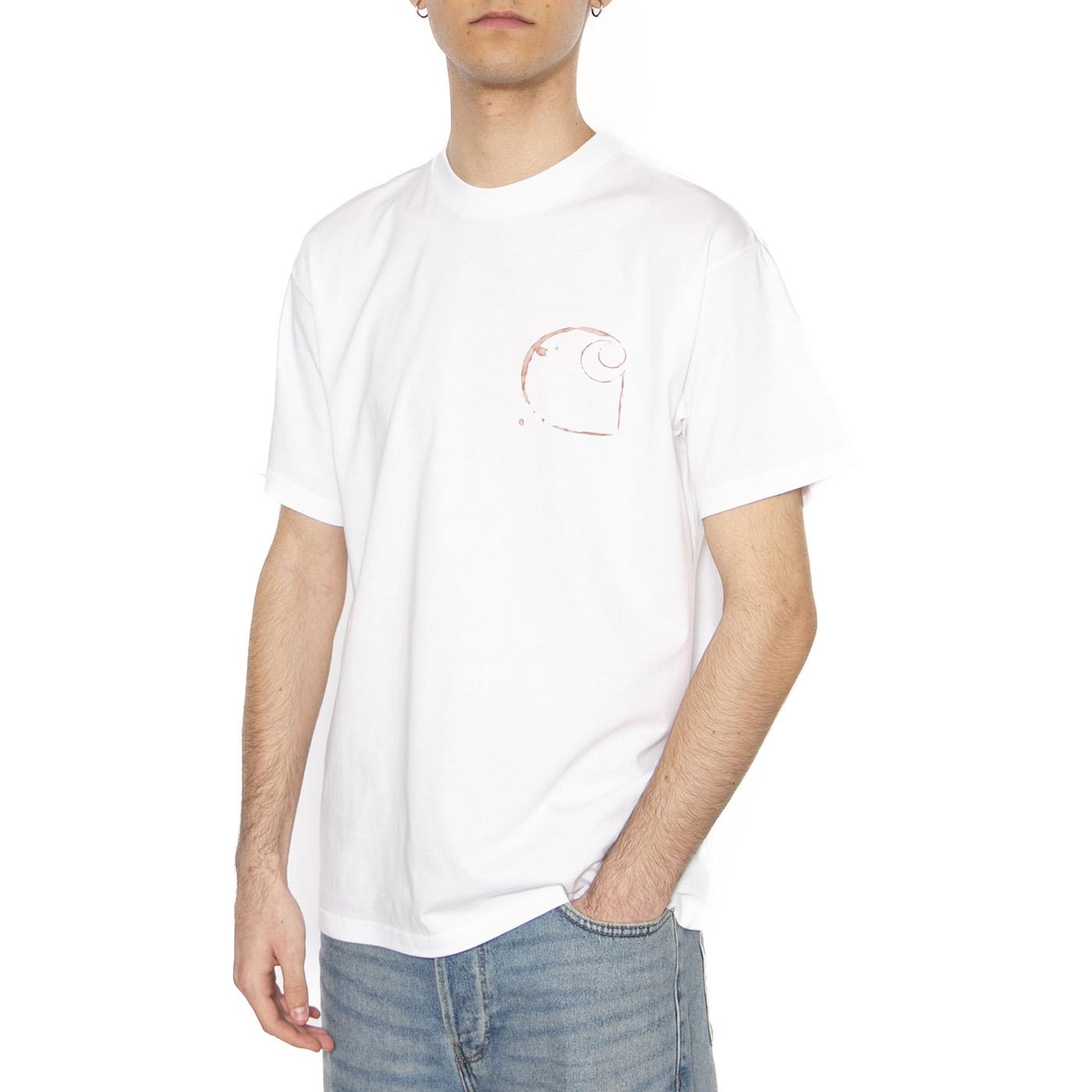 S/S Java T-Shirt White - Maglietta Girocollo Uomo Bianca I034764.02XX  CARHARTT WIP 