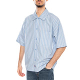 Venedocia Stripe Shirt Navy Stripe - Kurzarmhemd Herren Blau Herren DICKIES