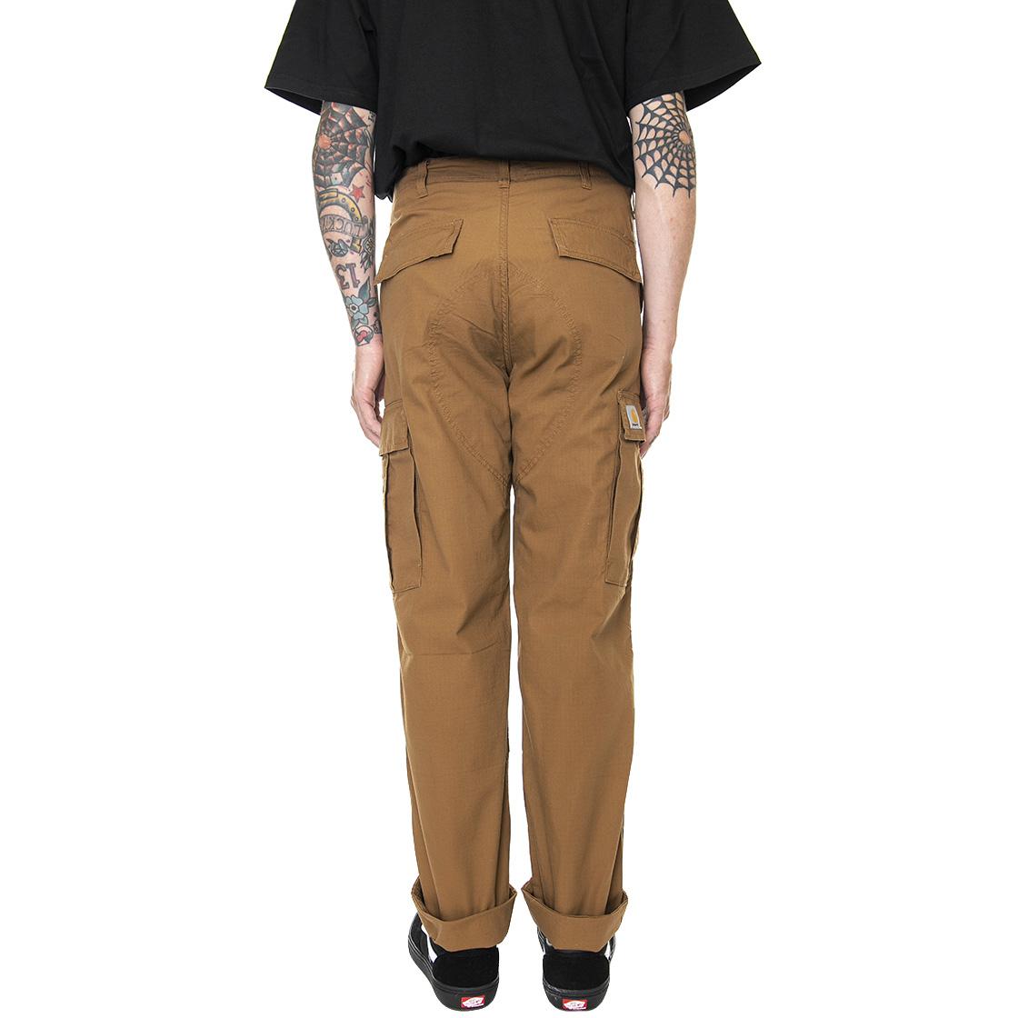Regular Cargo Pant Hamilton Brown Rinsed - Pantaloni Cargo Uomo Marroni I015875-HZ02  CARHARTT WIP 