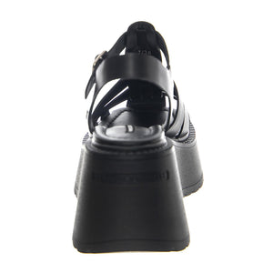Crush Black Leather - Sandali Donna Neri WSSCRUSH-BLA  WINDSOR SMITH 