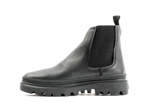 Pallatrooper Chelsea Black / Black - Scarpe Profilo Alto Donna Nere PAS98915-001-M  PALLADIUM 