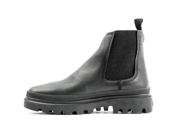 Pallatrooper Chelsea Black / Black - Scarpe Profilo Alto Donna Nere PAS98915-001-M  PALLADIUM 