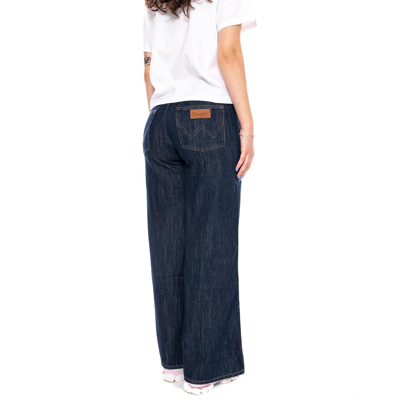 WORLD WIDE DENIM GALAXY - Pantaloni Denim Jeans Donna Blu Scuro 112378172 BL WRANGLER 