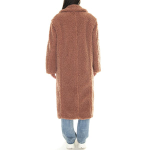 Gertrude Long Teddy Coat Firewood - Giacca Invernale Donna Rosa UGC1120631-FRW  UGG 