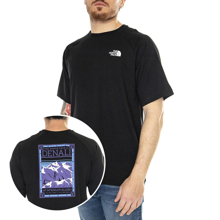 M S/S Redbox Tee Tnf Black - Maglietta Girocollo Uomo Nera NF0A87NUJK31  THE NORTH FACE 