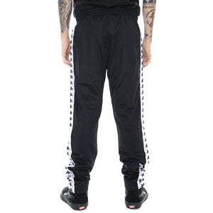 Banda Anniston Slim Sport Trousers -  Black / White - Pantaloni Sportivi Uomo Neri 301EFS0-AE2  KAPPA 