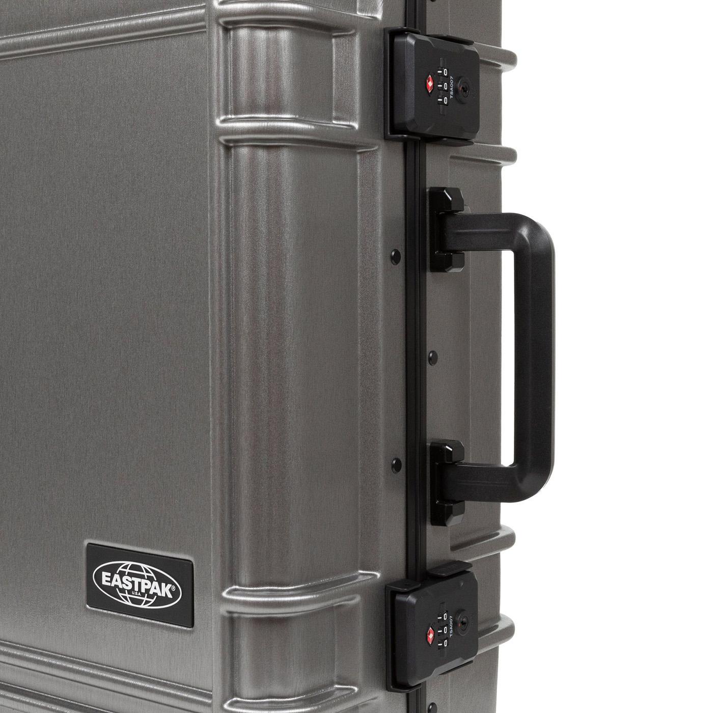 Resist'r Case S Brushed Metal - Valigia Trolley Bag Grigia EK0A5BJE4S11  EASTPAK 