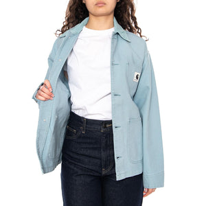 W' OG Michigan Coat Tourmaline - Giacca Donna Blu I034843 3ND4O CARHARTT WIP 