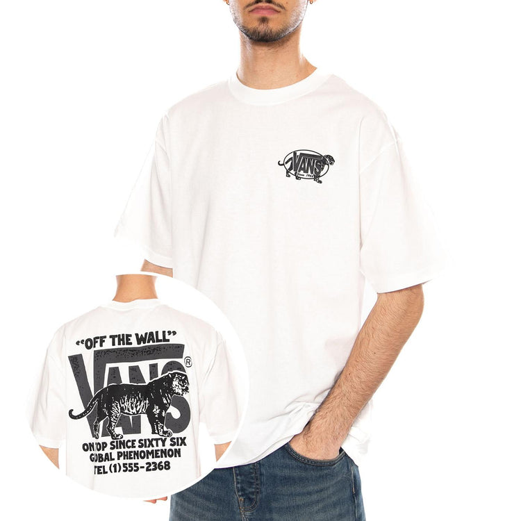 AWAKEN TIGER SS TEE WHITE - Maglietta Girocollo Uomo Bianca VN000XHT WHT1 VANS 