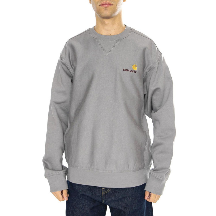 American Script Sweat Yosemite - Felpa Girocollo Uomo Grigia I025475.2LRXX  CARHARTT WIP 