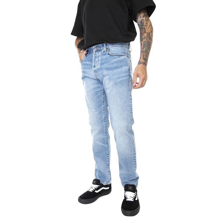 Klondike Pant Blue Light Used Wash - Pantaloni Denim Jeans Uomo Blu I029207-01WI  CARHARTT WIP 