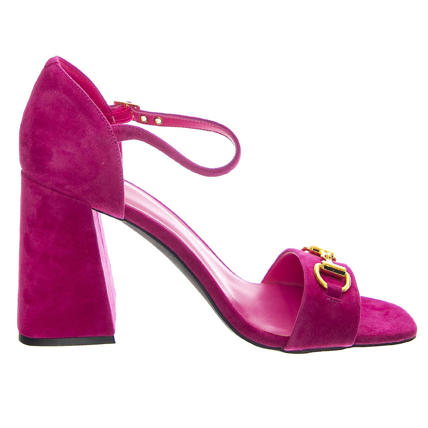 Pop-Star-B Fuchsia Gold Suede - Sandali Donna Viola JCSJCD-176-2-09-FUCG  JEFFREY CAMPBELL 