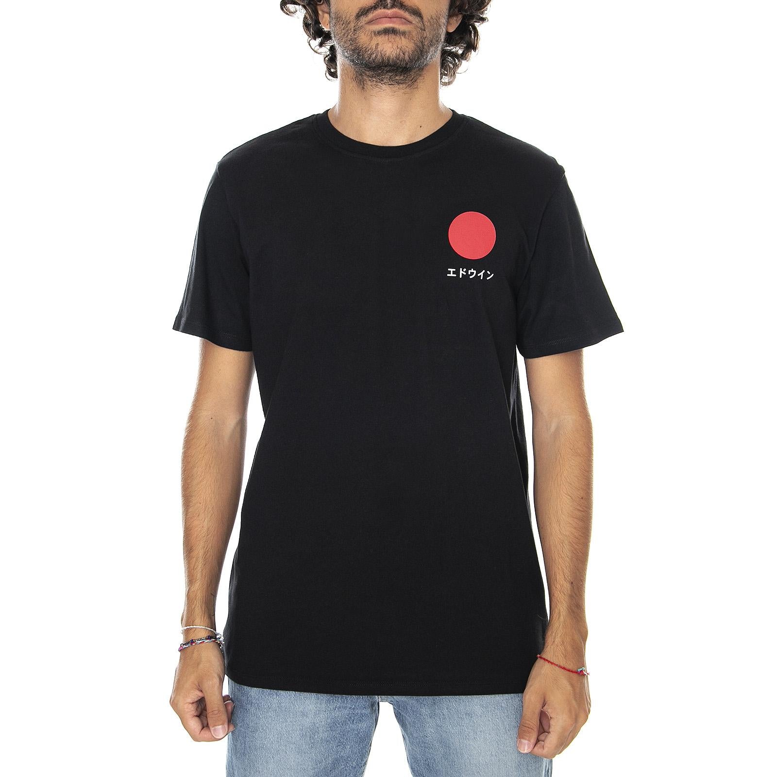 Japanese Sun - Black - Maglietta Girocollo Uomo Nera I025020-8967  EDWIN 