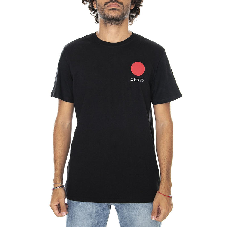 Japanese Sun - Black - Maglietta Girocollo Uomo Nera I025020-8967  EDWIN 