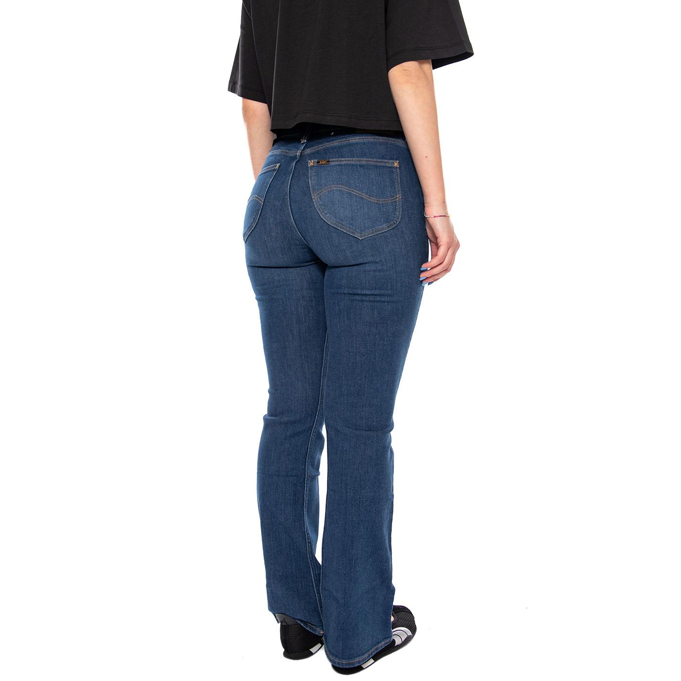BREESE BOOT AZURE WAVE BLUE - Pantaloni Denim Jeans Donna Blu 112341971 BL LEE 