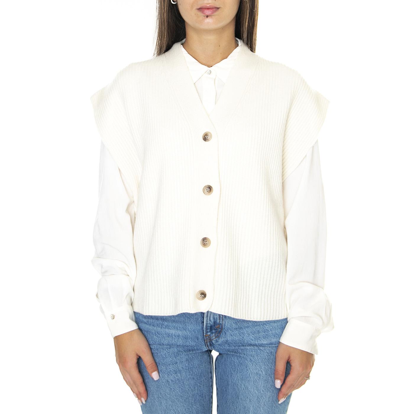 Maglia Donna 010 - Cardigan Donna Bianca W264M27W555-010  SKILLS 