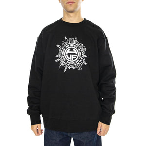 Internationally Known Crewneck Black - Felpa Girocollo Uomo Nera PF00600-BLACK  HUF 