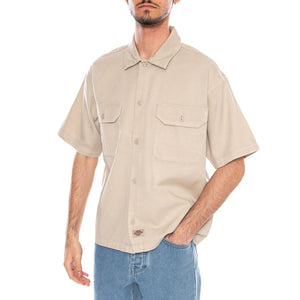 247 GD Work Shirt SS Stone - Camicia Maniche Corte Uomo Beige DK0A88N9 OST DICKIES 
