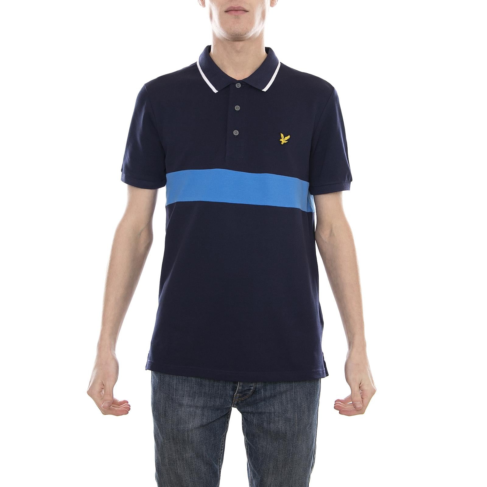 Slim Fit Striped Pique Polo Sh SP815V-Z99  LYLE & SCOTT 