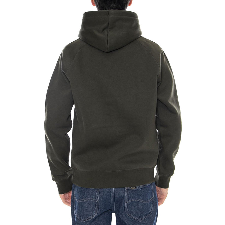 Hooded Chase Sweat Olive / Gold - Felpa con Cappuccio Uomo Verde I033661.3CBXX  CARHARTT WIP 