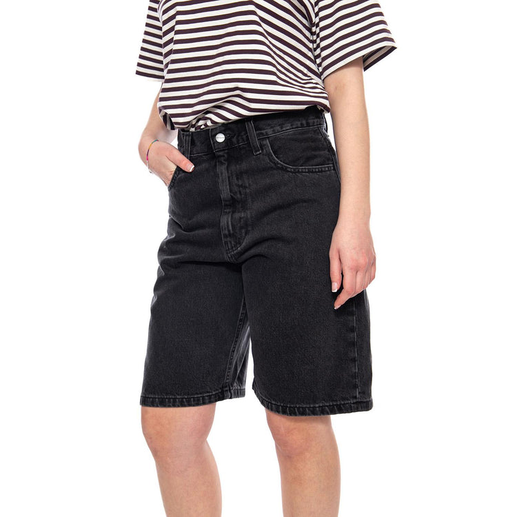 W' Brandon Short Black - Pantaloncini Donna Neri I037021 8906 CARHARTT WIP 