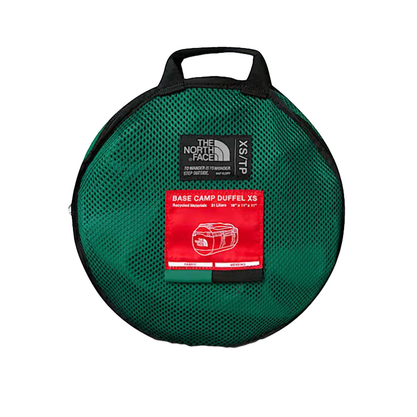 Base Camp Duffel XS Evergreen/TNF Black - Borsone da Viaggio Verde NF0A52SS S9W1 THE NORTH FACE 