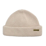Mosely Beanie Mist - BARBOUR Herren-Mütze, weiß, gerippt