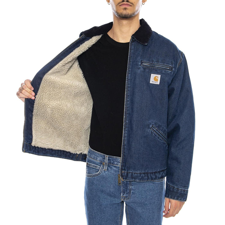 OG Detroit Jacket - Blue / Dark Navy, Stone washed I035878.45306 . CARHARTT WIP 