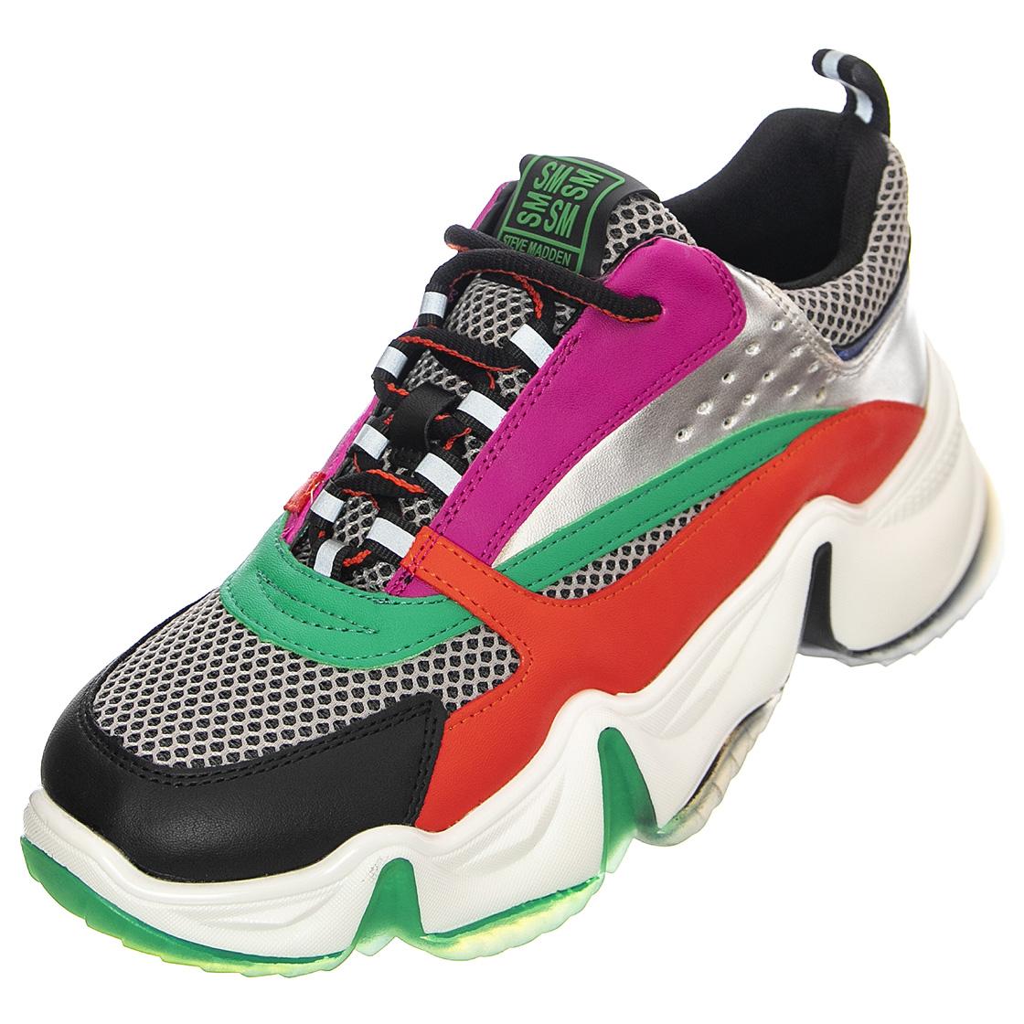 City Soul Org / Sil - Scarpe Stringate Profilo Basso Donna Multicolore SMPCITY SOUL-ORGSIL  STEVE MADDEN 