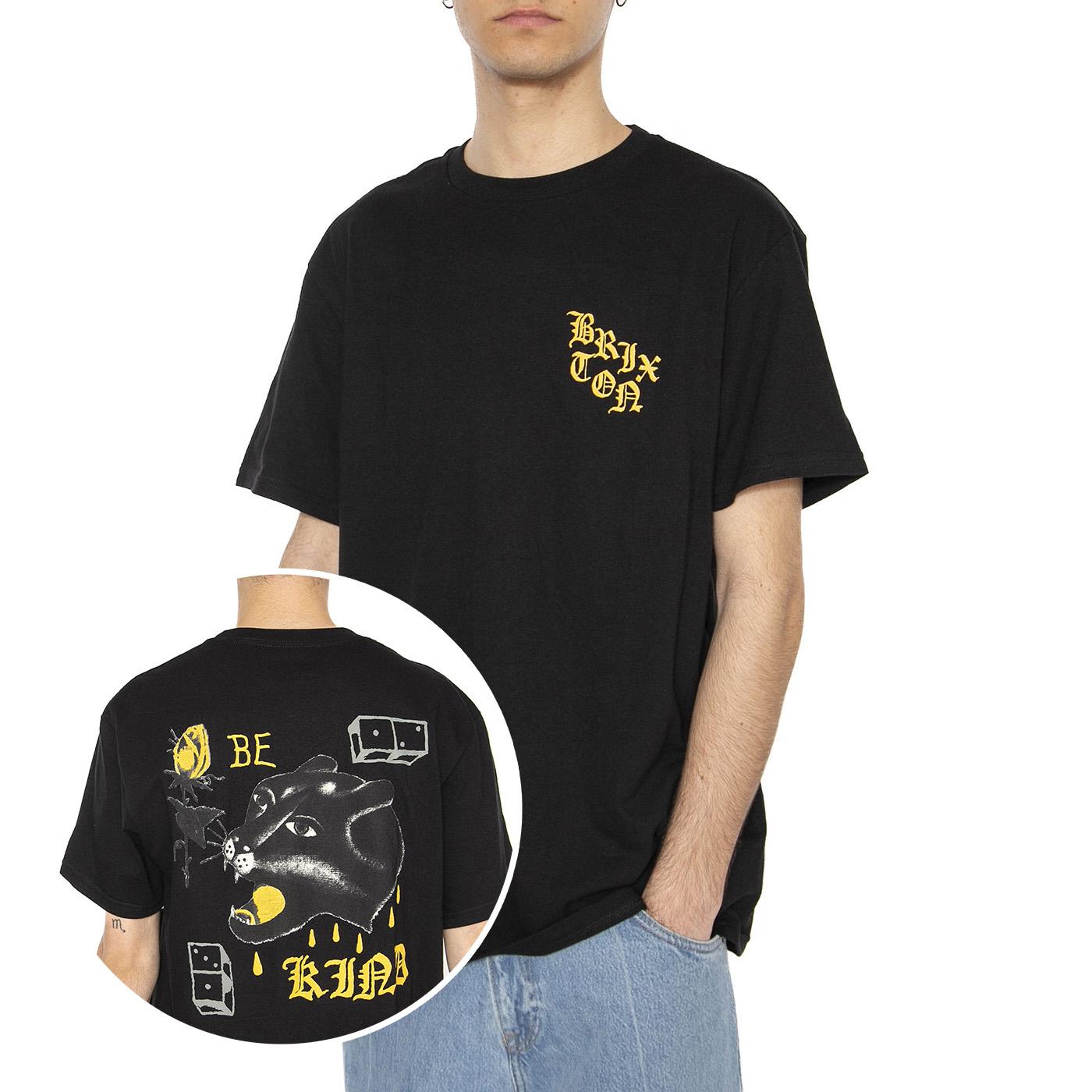 Be Kind S/S STT Black - Maglietta Girocollo Uomo Nera 17143-BLACK  BRIXTON 