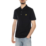 JERSEY POLO SHIRT - Schwarzes Herren-Poloshirt LYLE & SCOTT