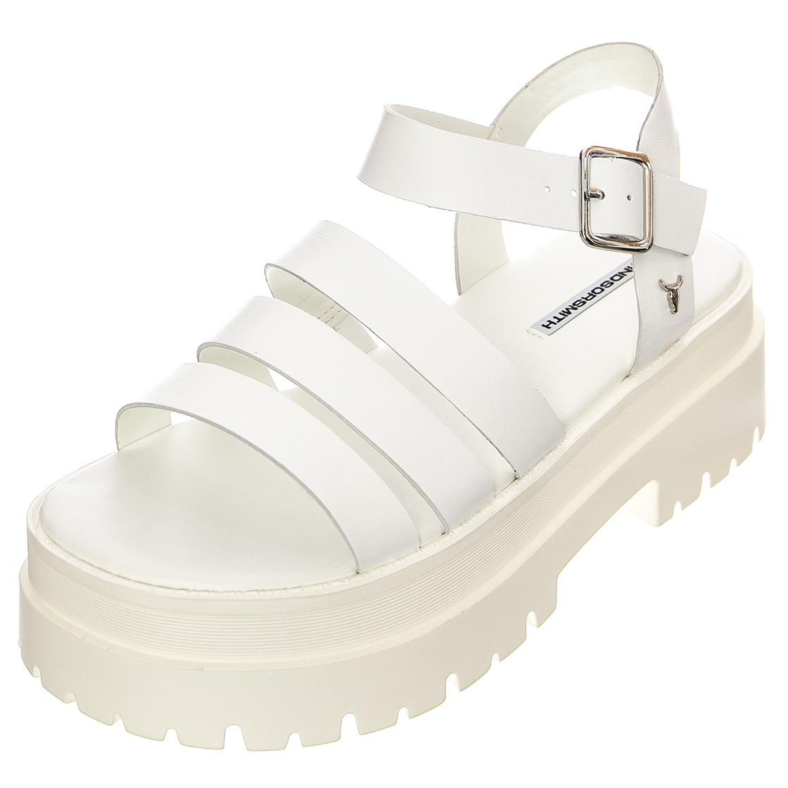 Toxins White Leather - Sandali Donna Bianchi WSSTOXINS-WHI  WINDSOR SMITH 