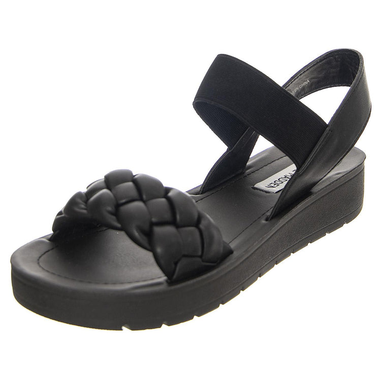 W' Keenly Black Sandals - Sandali Donna Neri SMSKEENLY-BLK  STEVE MADDEN 