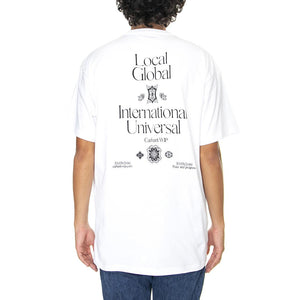 S/S Local Pocket T-Shirt White / Black - Maglietta Girocollo Uomo Bianca I030672-00AXX  CARHARTT WIP 