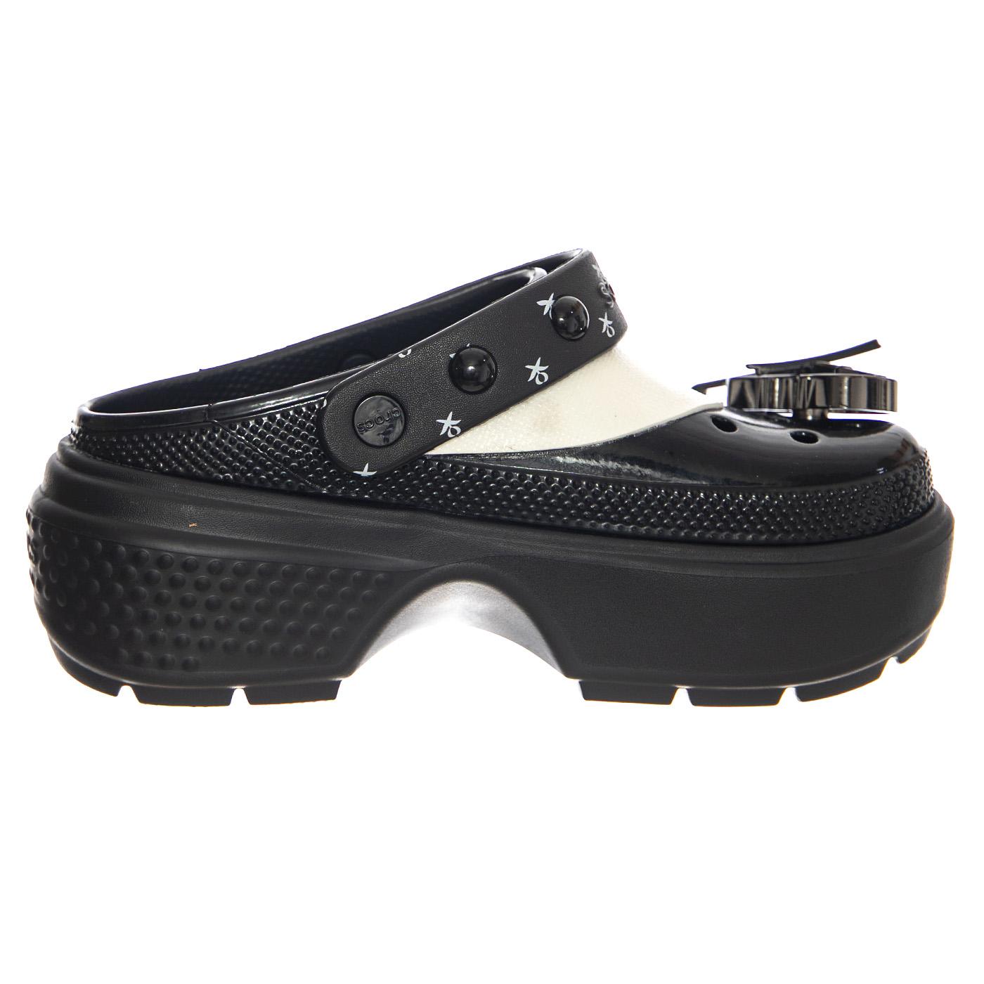 Wednesday Stomp Clog Black - Sandali Donna Neri CR.210214-BLK  CROCS 