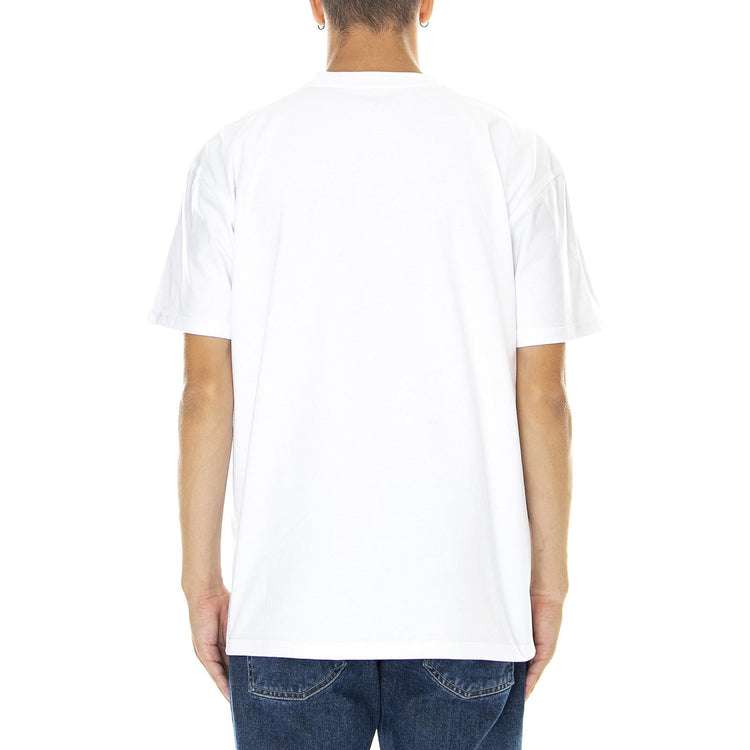 S/S AMERICAN SCRIPT T-SHIRT WHITE - Maglietta Girocollo Uomo Bianca I029956 02XX CARHARTT WIP 