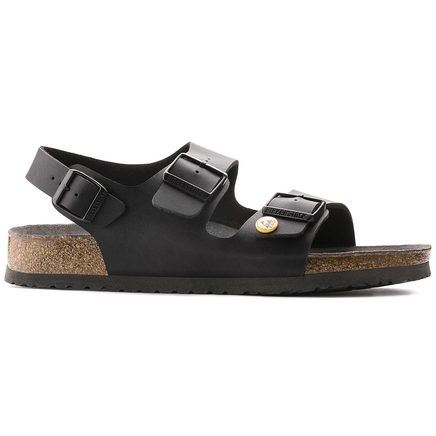 M' Milano Esd Black Regular Fit - Sandali Uomo Neri - Calzata Regolare 0634790  BIRKENSTOCK 