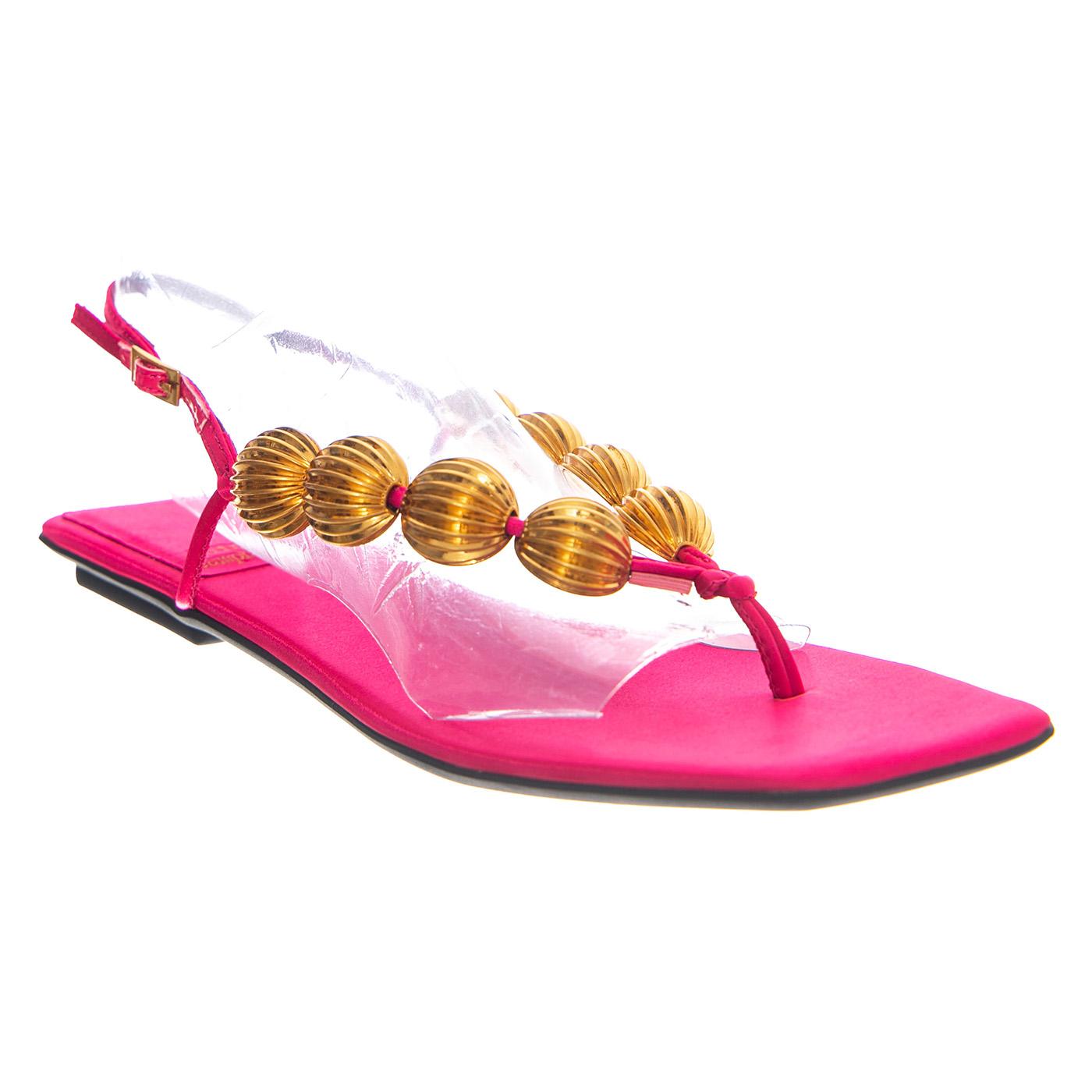 YUCATAN FUCHSIA SATIN GOLD - Sandali Donna Viola JCSJC-1119-3-2-FUCST . JEFFREY CAMPBELL 