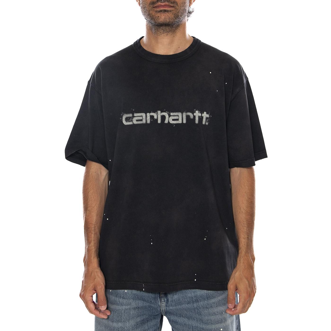 S/S PAINTER T-SHIRT BLACK - Maglietta Girocollo Uomo Nera I036853 89EJ CARHARTT WIP 