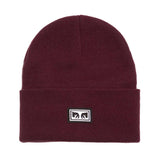 Icon Eyes Beanie - Bordeauxfarbene Strickmütze ACCESSORIES OBEY