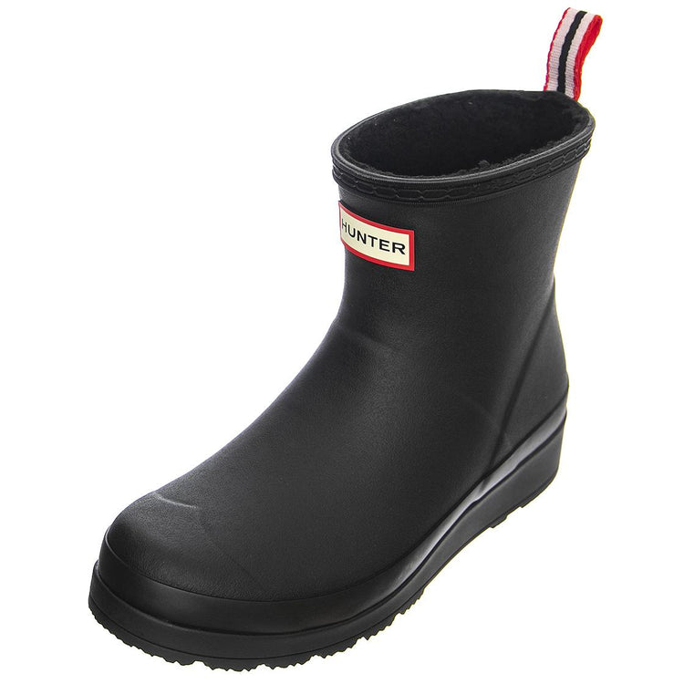 Play Short Sherpa Boot Black - Stivali Profilo alla Caviglia Donna Neri HUSWFS2235RMA-BLK  HUNTER 