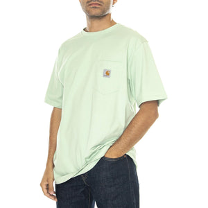 S/S Pocket T-Shirt Charm Green - Maglietta Girocollo Uomo Verde I030434.29RXX  CARHARTT WIP 