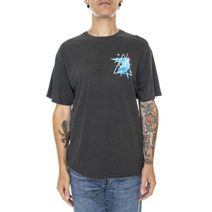 Space Dolphins Washed S/S Tee Black - Maglietta Girocollo Uomo Grigia TS01849-BLACK  HUF 