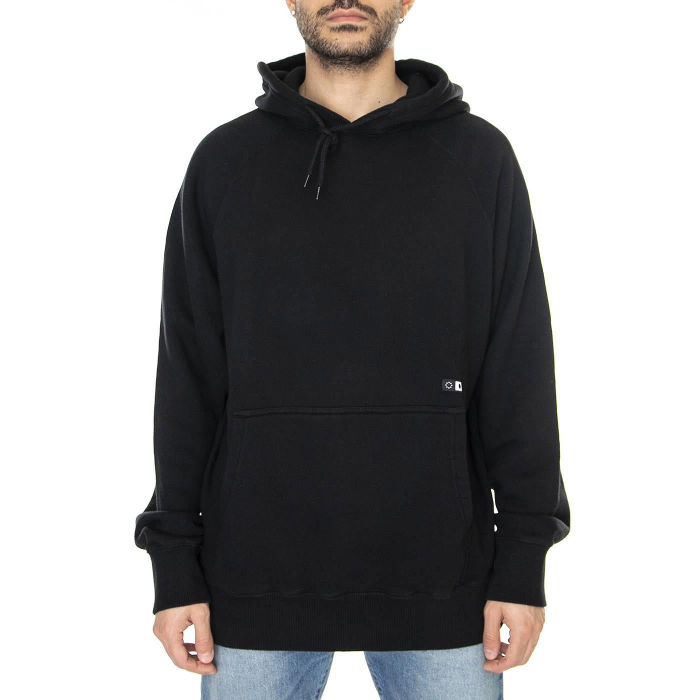 Mood Hoodie Sweat Black - Felpa con Cappuccio Uomo Nera I030316.89.67.  EDWIN 