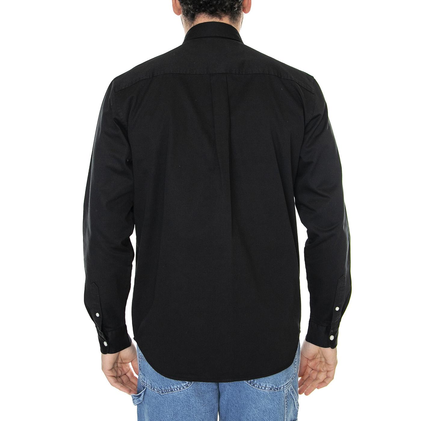 L/S Madison Shirt Black / White - Camicia Uomo Nera I023339-0D2XX  CARHARTT WIP 