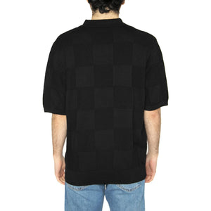 S/S Checker Polo Black - Polo Uomo Nera I034535.89XX  CARHARTT WIP 