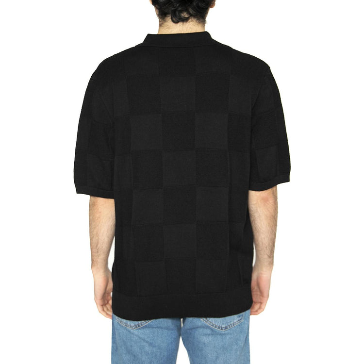 S/S Checker Polo Black - Polo Uomo Nera I034535.89XX  CARHARTT WIP 